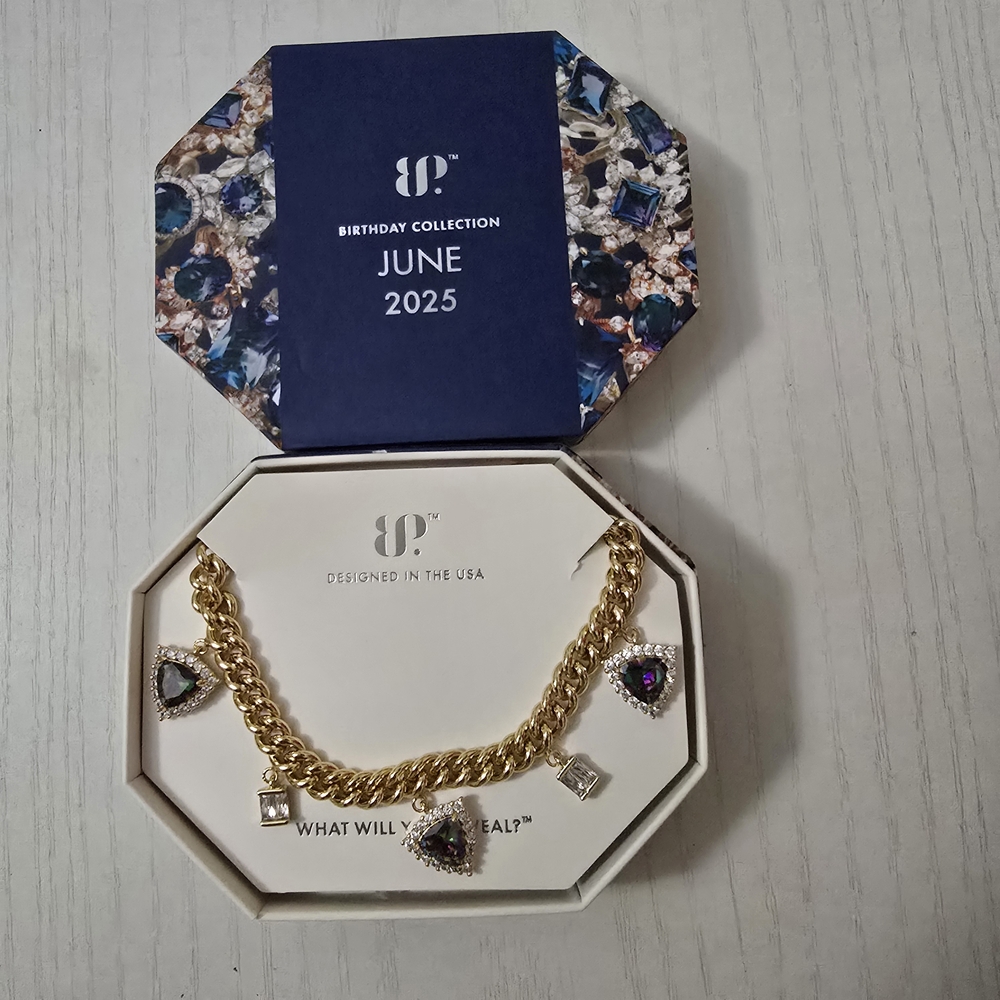 BP Gold June birthstone Necklace